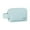 Light Blue, variant on KIHOUT Small Makeup Bag, Creamy Leather Travel Cosmetic Pouch with Mirror, Waterproof Zipper Organizer for Women