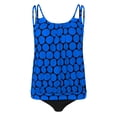 thumbnail image 5 of Roncen Women's Polka Dot Tankini Set - Ruffled Smock Top & Solid High-Waisted Swim Bottom, 5 of 5