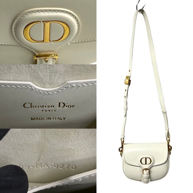 Pre-Owned Christian Dior Bobby Small CD Hardware Box Calf Leather