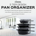 thumbnail image 5 of Cuisinel 5-Tier Rack Pan Organizer Space Saving Kitchen Storage for Pots, Skillets, Griddles, 12", 5 of 7