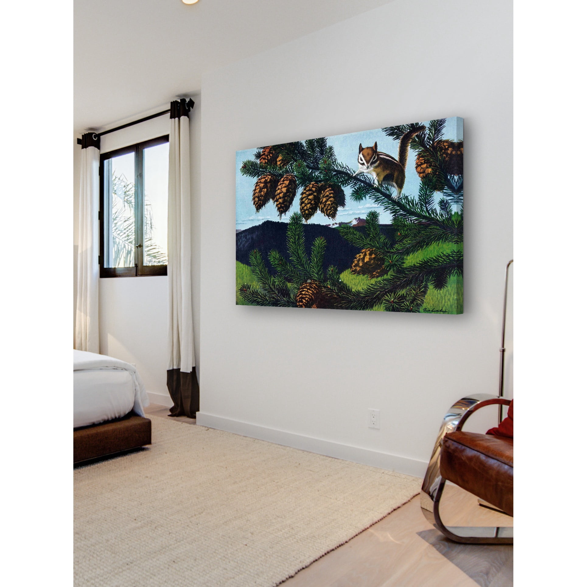 "Ground Squirrel" Painting Print on Wrapped Canvas