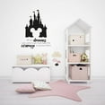 thumbnail image 3 of All Our Dreams Can Come True, If We Have The Courage To Pursue Them Disney Mickey Silhouette Inspirational Quote Vinyl Wall Art Sticker Wall Decal Decor Home Room Nursery Girls Room Size (10x10 inch), 3 of 3