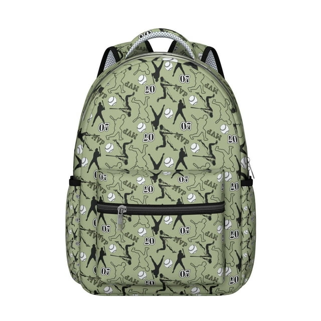 Football Students Backpack Baseball Soccer Basketball Ball Game Sports School Bag with Training Design, Durable and Adjustable Strap