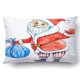 thumbnail image 1 of ABPHQTO Navidad acuarela Papá Noel deseando una Feliz Navidad y feliz año nuevo funda de almohada funda de cojín funda de almohada 50x75 cm, 1 of 1