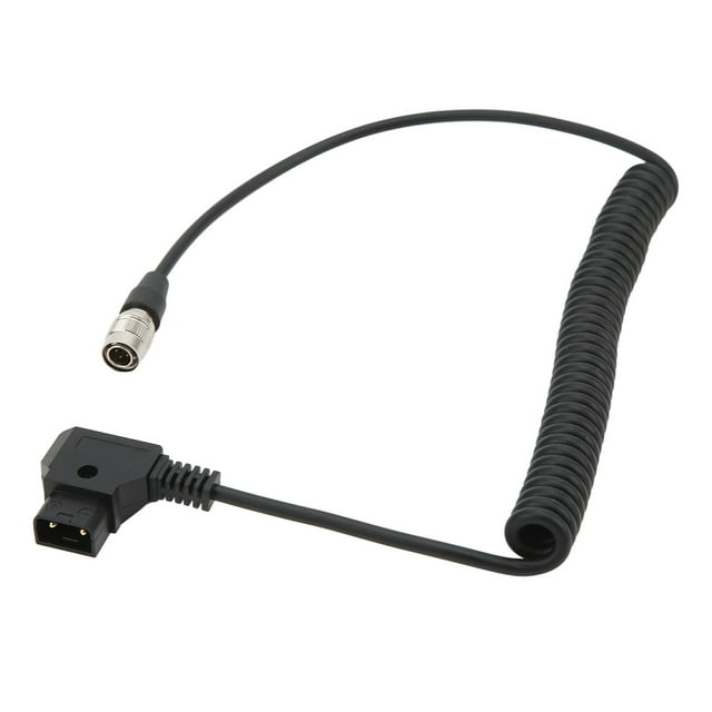 D Tap A 4 Pines Para Cable Hirose, Juntas Fijas Mejoradas De Reemplazo De PVC D Tap Cable De Alimentación En Espiral Retráctil Para Máquina De Sonido ANGGREK D Tap to 4 Pin Power Cable