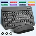 thumbnail image 2 of Mini Bluetooth Wireless Keyboard For Android IOS Windows Spanish Russian Arabic Keyboard And Mouse Ipad Keyboard Ipad Accessorie, 2 of 10