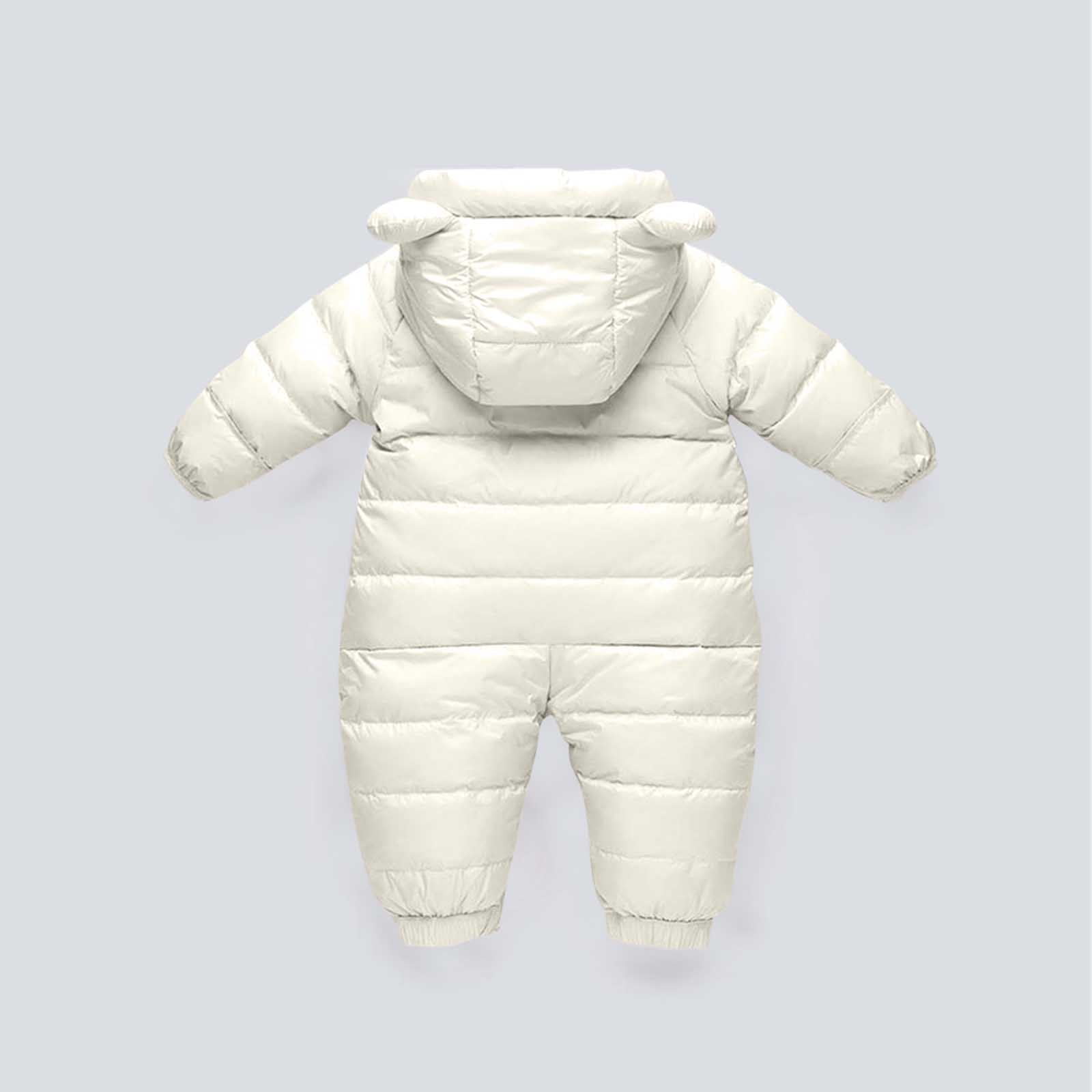XuJwPNcy Baby Snowsuit Boys Girls Winter Clothes Infant Warm Jacket Newborn One Piece Coat with Hooded 3-24 Months