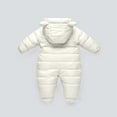 thumbnail image 5 of AINIYS Kids Bear-Ear Padded Snowsuit with Hooded Neckline, Zip Closure, Warm Design Children's Clothing for Winter & Outdoor Wear Beige 9 Months, 5 of 7