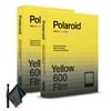 2-Pack Polaroid 600 Black & Yellow Film - Duochrome Edition (8 Photos) (6022) with 6Ave Cleaning Kit