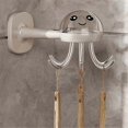 thumbnail image 3 of Multifunctional Kitchen Hooks 360 Rotation Octopus Shaped Non-marking Adhesive Hooks In Bathroom B, 3 of 5