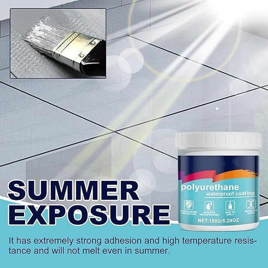 Firelye Polyurethane Waterproof Coating, Revestimiento Impermeable De Poliuretano, Waterborne Polyurethane Waterproof Leak Repair Coating, Sealant Concrete Exterior Roof Wall,1