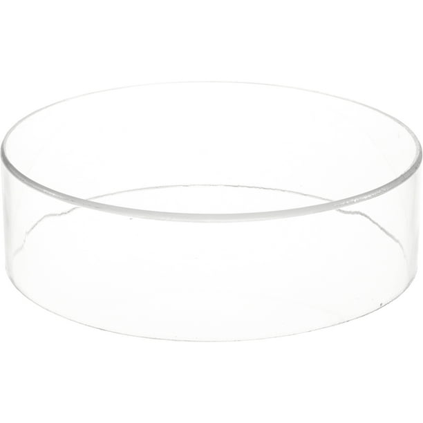 Plymor Clear Acrylic Round Cylinder Display Riser, 3 inches (Height) x