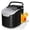 Black, variant on FREE VILLAGE Countertop Ice Maker Machine, 8 Ice Cubes in 6 mins, 26lb/Day Bullet Ice with 2 Sizes- Portable Mini, Energy Saving & Basket/Scoop for Home/Party/Travel/Camping/Bar,Grey