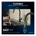 thumbnail image 5 of Modern Touchless Matte Black Pull-Down Kitchen Faucet, 5 of 8