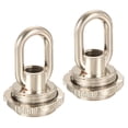 thumbnail image 1 of Unique Bargains 25kg Max Load 30x44mm M10 Thread Ring Shape Female Loop Eye Nut Nickle Color 2 Pack, 1 of 5