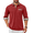 Red, variant on Men's Classic Fit Casual Long Sleeve Plaid Collar Polo Shirt