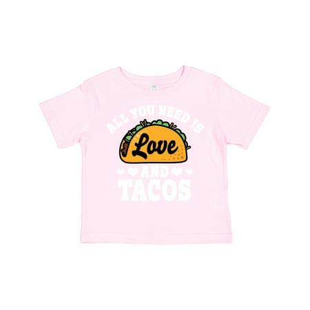 

Inktastic Valentine s Day All You Need is Love and Tacos Gift Toddler Boy or Toddler Girl T-Shirt
