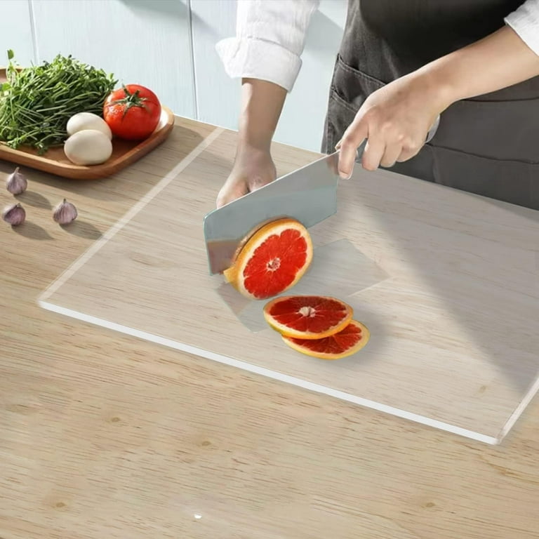 Acrylic Cutting Boards With Lip for Kitchen Counter Protector Home