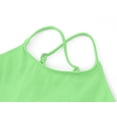 thumbnail image 3 of Serdomi Big Girls Green One Piece Swimsuit - High Waisted Cutout Cross Back Adjustable Straps Bathing Suit Size 14, 3 of 7