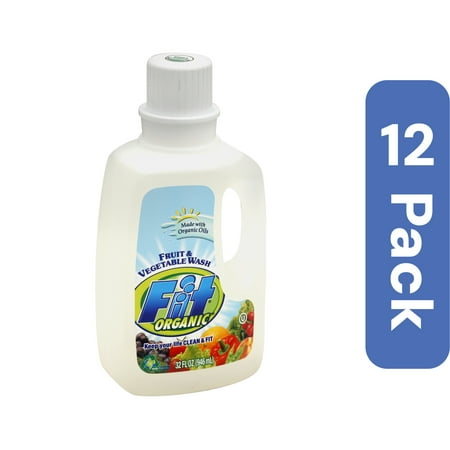Fit Organic Produce Wash Soaker 32 Ounce (Pack Of 12)