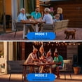 thumbnail image 4 of Dextrus 4-Piece Patio Furniture Set, Wicker Outdoor Bistro Set, Woven Sectional L-Shaped Patio Sofa Set with Cushions and Side Coffee Table - Gray, 4 of 6