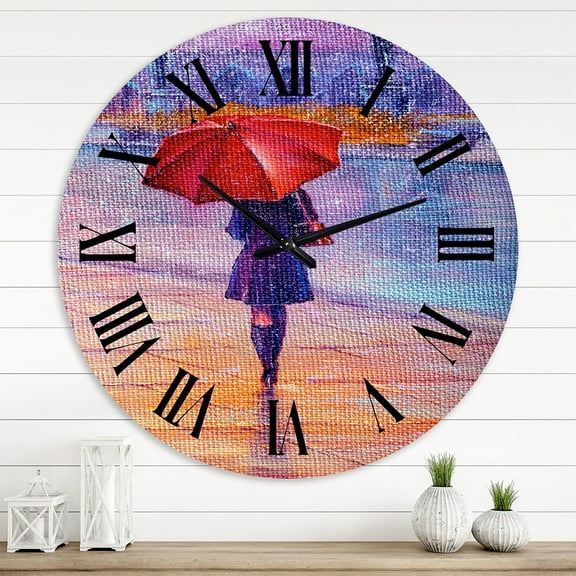 Designart 1 in Quartz French/Country Wall Clock