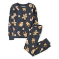 thumbnail image 5 of The Children's Place Kids Unisex Matching Family Gingerbread Snug Fit Cotton Pajamas, Sizes 4-16, 5 of 5