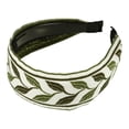 thumbnail image 1 of 1 Pc Diadema Clásica de Bordado Bohemio para Mujeres y Niñas de 1.97" de Ancho Verde, 1 of 6