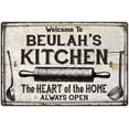 thumbnail image 1 of BEULAH'S Kitchen Farmhouse Sign 8 x 12 Matte Finish Metal 108120033363, 1 of 1
