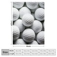 thumbnail image 4 of Nawypu Golf Ball Fun Pattern Purple Throw Blanket Soft Bed Bedding Warm Cozy Plush Flannel Blankets Gifts for Kids Boys Teens, Sofa Couch Bedroom Home Decor, 4 of 6