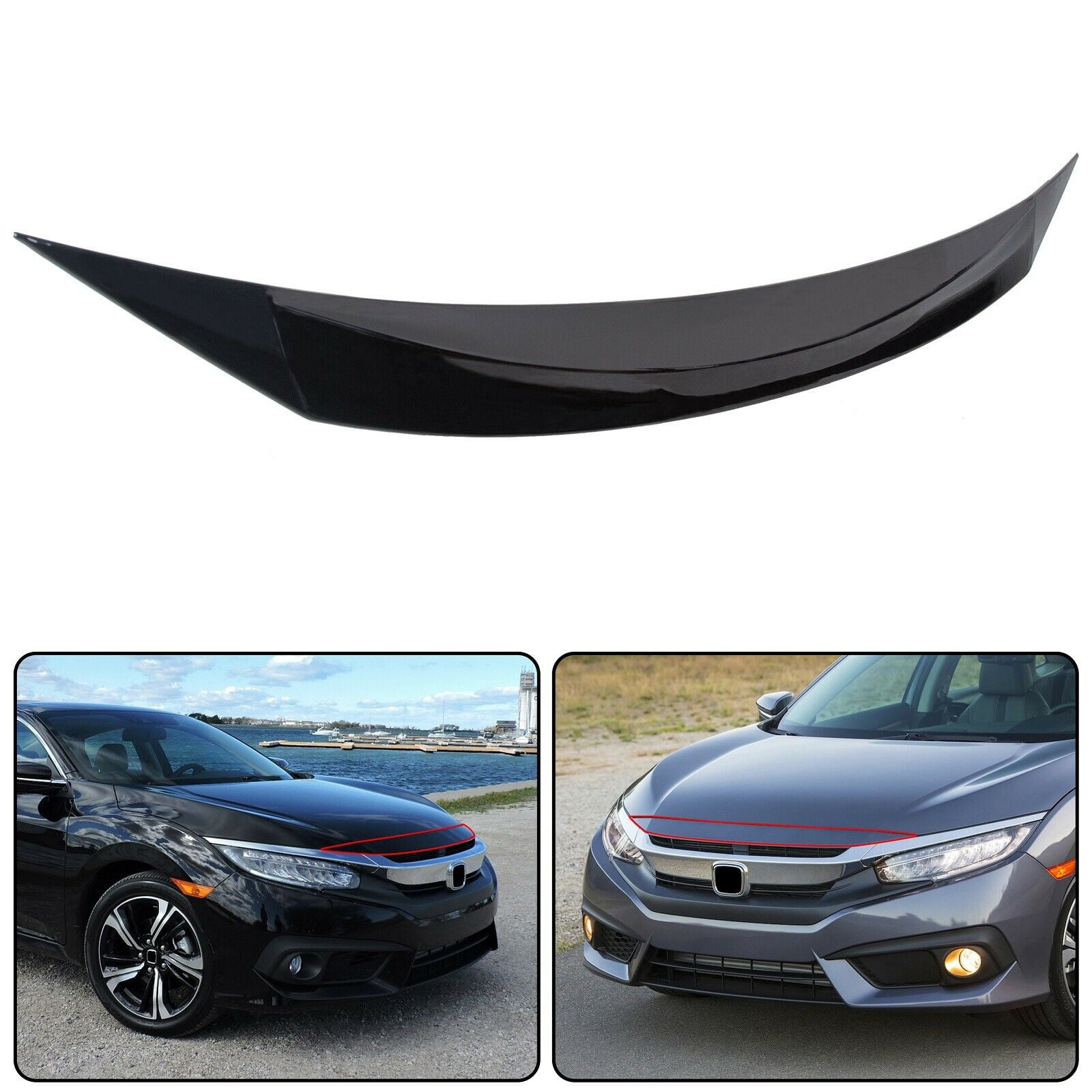 2016-2021 Honda Civic Si Gloss Black 