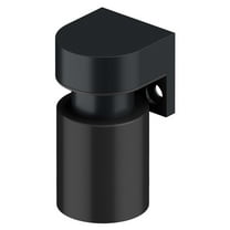 Deltana MDHMU19 2" Modern Magnetic Stop - Matte Black
