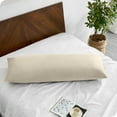 thumbnail image 4 of Bare Home Body Pillowcase - Zipper Closure - Ultra Soft - Double Brushed - Sand, 4 of 6