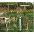 thumbnail image 4 of Soil Sampler Probe, Portable Soil Sampler Probe Stainless Steel T Handle  for Farm for Lawn, 4 of 8