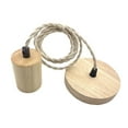thumbnail image 3 of Fzaqwen Pendant Light Cord E27 Socket Retro Style for Cafe Hotel (Bulb Not Included) Round, 3 of 9