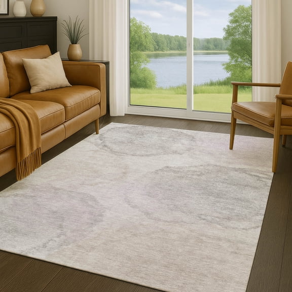 Addison Rugs Chantille Indoor/Outdoor Transitional Casual Beige Machine Washable Rectangle Rug, 10' x 14'