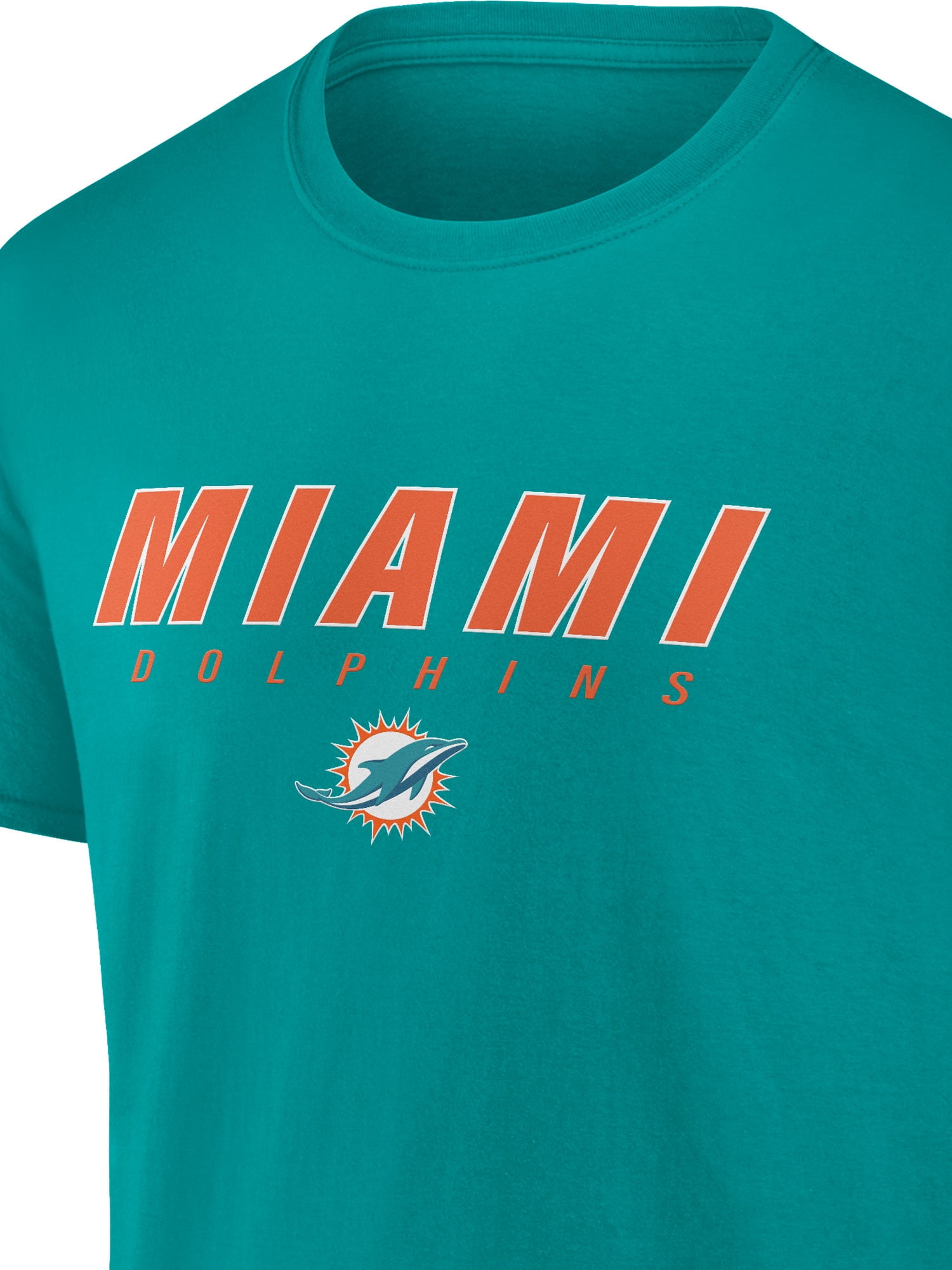 NFL Miami Dolphins Men's Cotton Green Short Sleeve T-Shirt