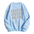 thumbnail image 4 of HUITKMM Chandail à Capuche pour Femmes, Imprimé, Col Rond, Manches Longues, chandail de Sport, 4 of 7