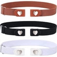 thumbnail image 5 of AWAYTR 3 Pcs Children Magnetic Buckle Elastic Belts Easy Wear Adjustable Stretch Belt for Toddler Boys Girls Pants, 5 of 7