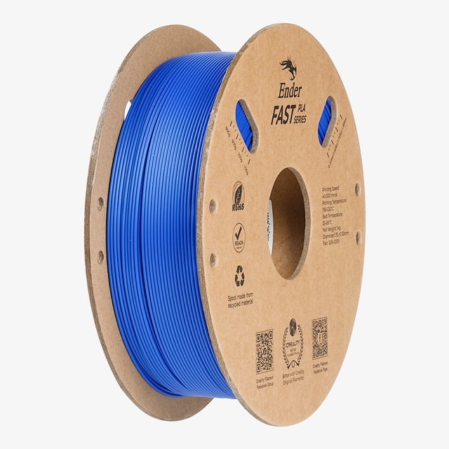 Creality Ender Filamento PLA para impresora 3D Fast (1,75 mm, 1 kg), consumibles para impresión 3D, azul