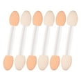 thumbnail image 3 of Sarasara 30pcs Double-ended Sponge Eyeshadow Brush Tipped Eye shadow Applicators Cosmetic Brushes for Women (White), 3 of 7