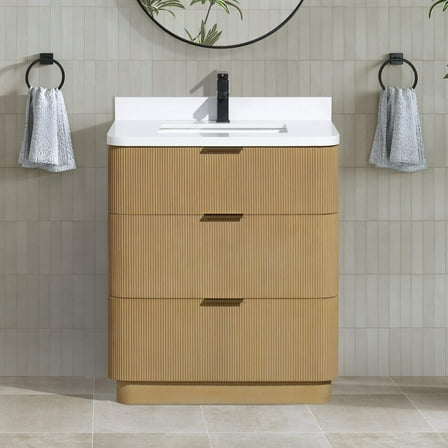 Calamigo 30" Bathroom Vanity Oak