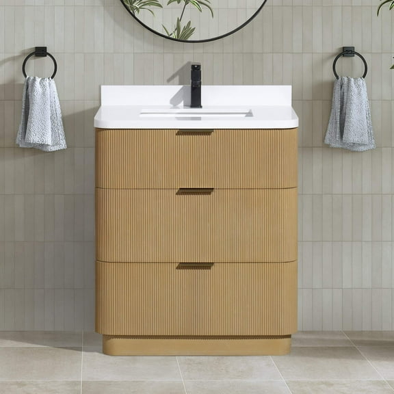 Calamigo 30" Bathroom Vanity Oak