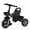 Black, variant on Wacanda Adjustable Toddler Tricycle, for Kids 2-7 Years, Pink/Black/White/Red, Balance Training