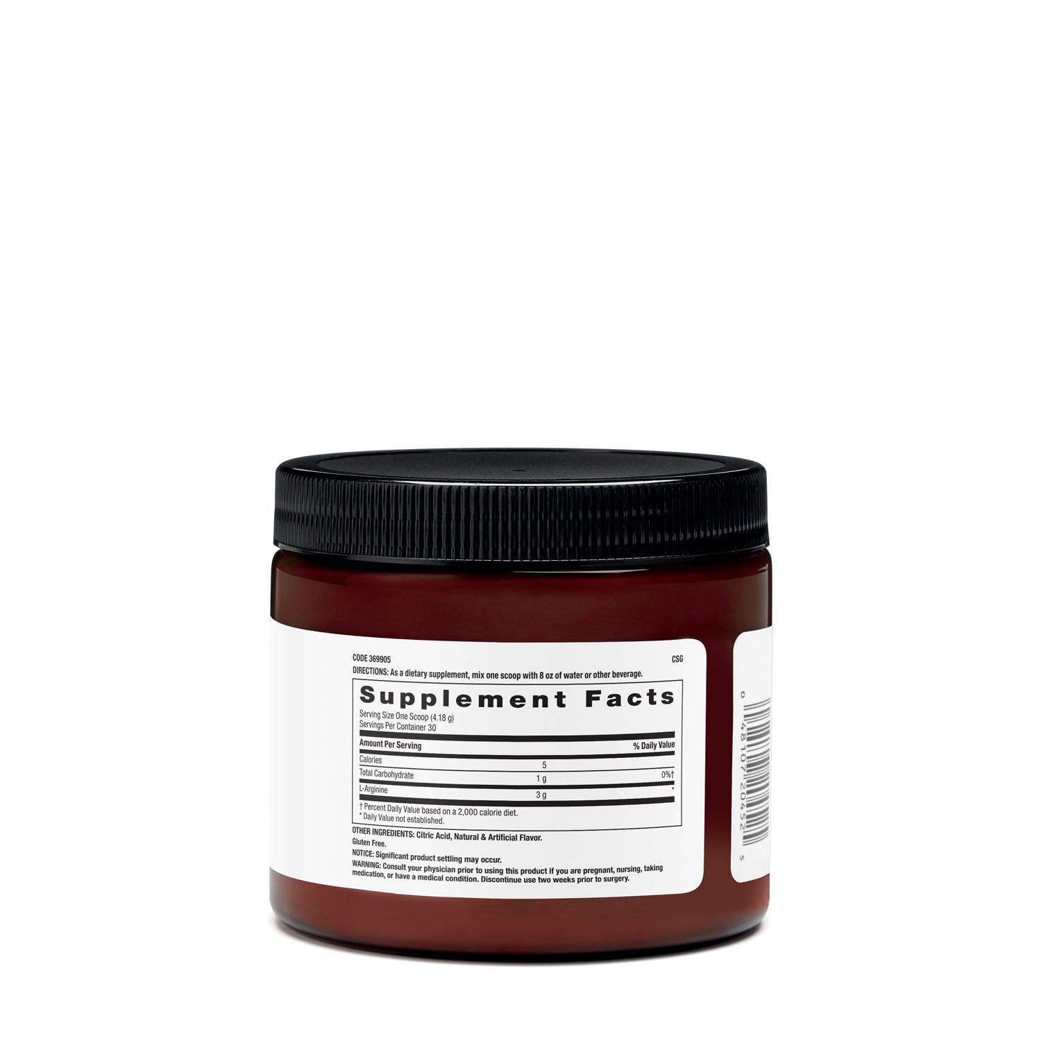 Beyond Raw Chemistry Labs L-Arginine Powder | Fuels Exercise and Supports Recovery | 30 Servings