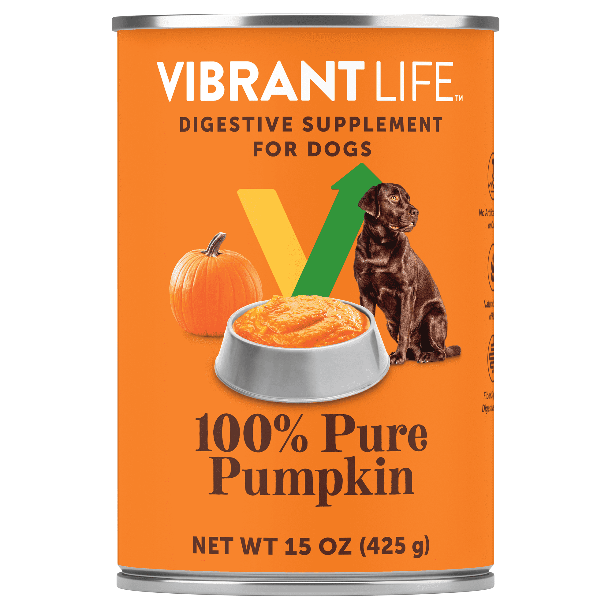 Vibrant Life 100% Pure Pumpkin Digestive Supplement for Dogs, 15oz