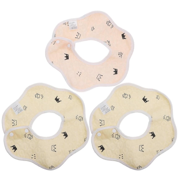 3Pcs Baby Boy Girl Bandana Bibs for Feeding Time Colorful Drool Protection Bibs