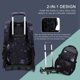 thumbnail image 4 of Mochila Rodante para niños mochila para niños mochila conruedas mochila con bolsas de libros con bolsa de lápiz de almuerzo, 4 of 7