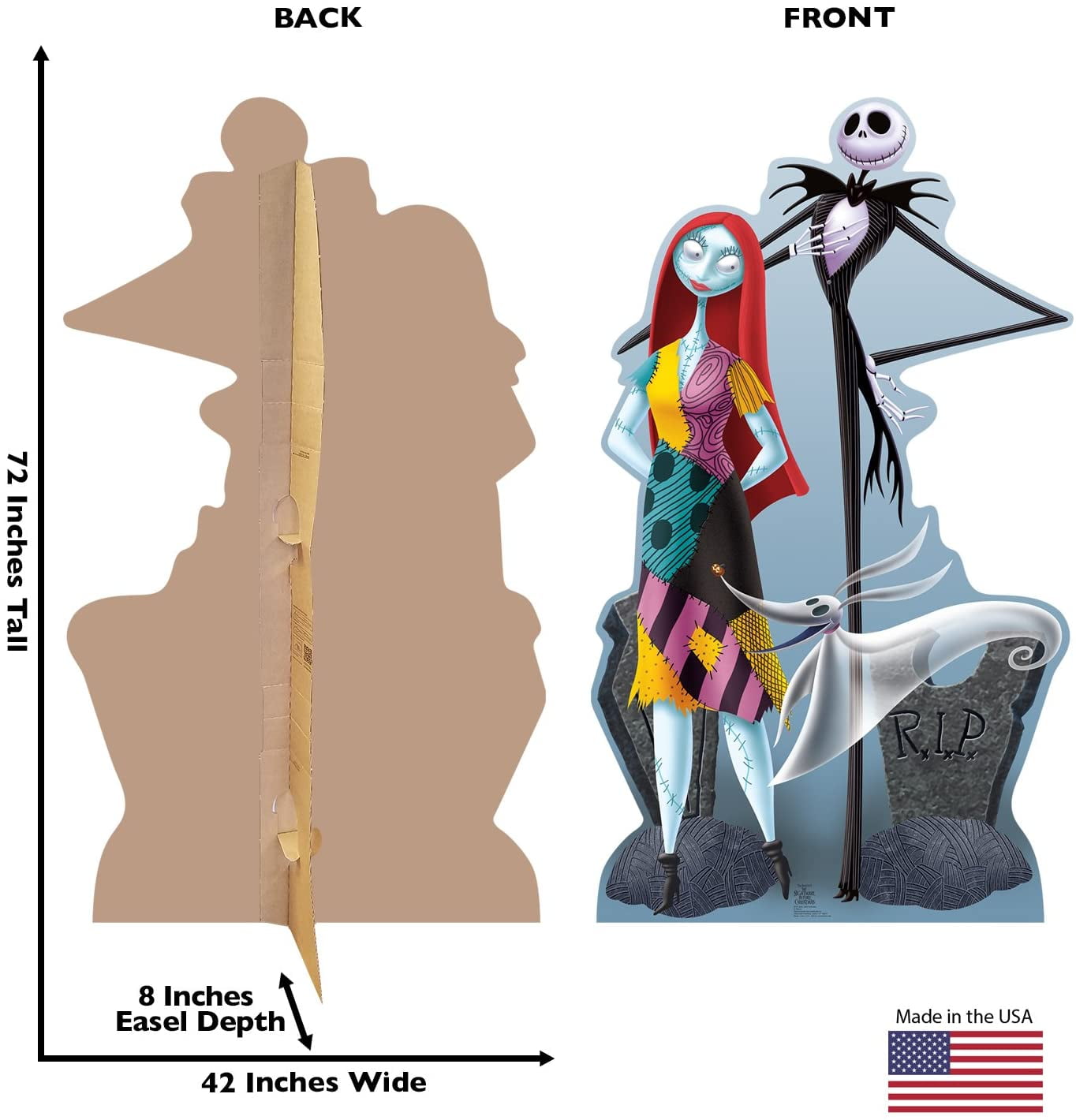 Jack Skellington Pumpkin King The Nightmare Before Christmas Cardboard  Cutout