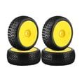 thumbnail image 1 of Accesorios para llantas y neumáticos de coches RC a escala 1:8 para vehículos de camiones HSP modificados. Amarillo, 1 of 9